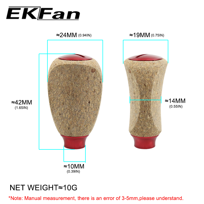 EKFan 1PC 42mm Cork Wooden Spi - đánh giá và giá Reel Drag Knob